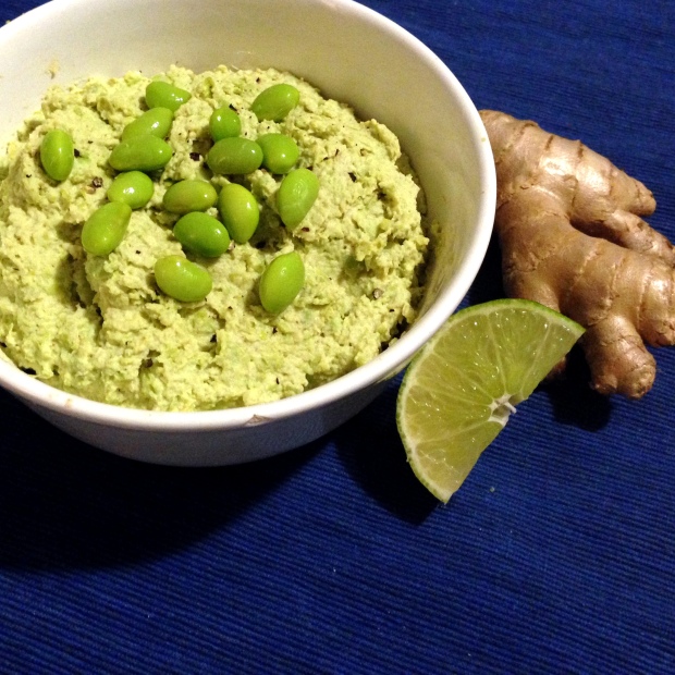 Ginger-Lime Edamame Dip - www.cloudthyme.com